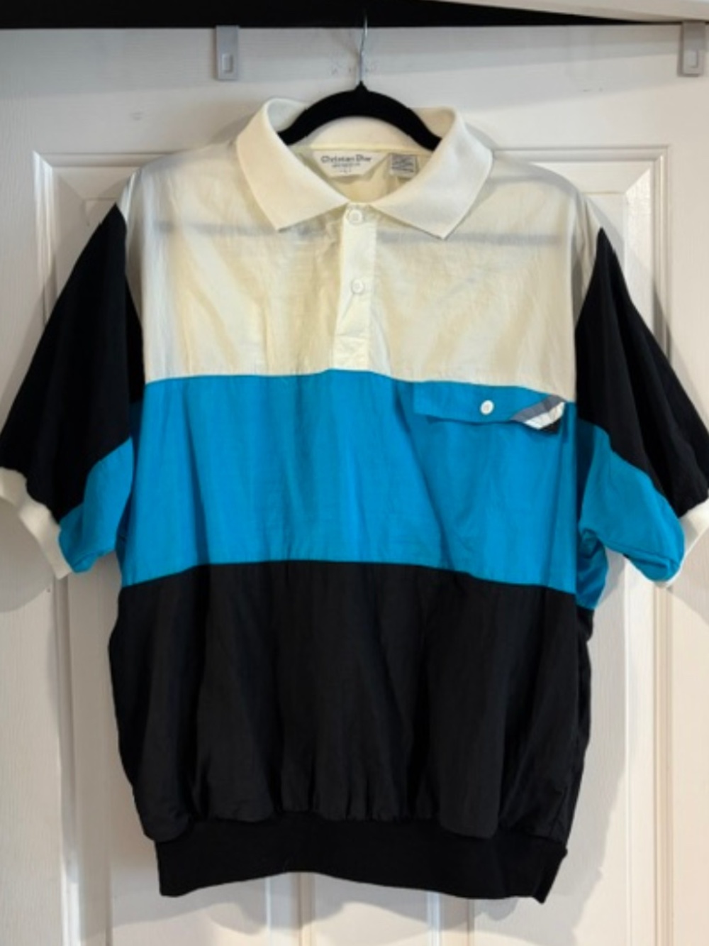 Christian Dior  Monsieur Men's Vintage  Polo Shirt (1980-90's)- Large